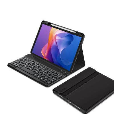 Kuti tastiere Tech-Protect SC Pen për Xiaomi Redmi Pad 2 11", tastierë Bluetooth, mbajtëse stylus, e zezë