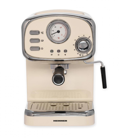 Aparat espresso Heinner HEM-1100CR, 15 bar, 1100W, ngjyrë krem