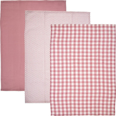 Set pëlhura kuzhine pambuku, 3 copë, shumëngjyrëshe