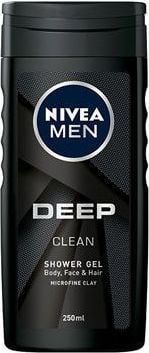 Xhel dushi Nivea Deep Clean for Men, 250ml, për meshkuj
