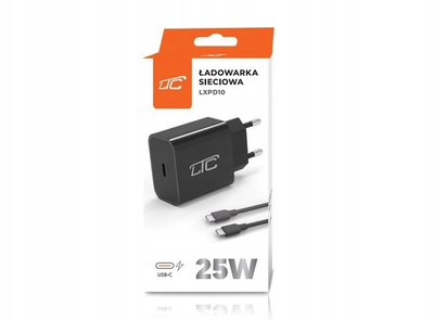 Karikues rrjeti PD 25W, USB Type C, kabllo 1m, i bardhë