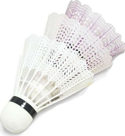 Set 3 kokrra badminton MASTER, plastik, të bardha