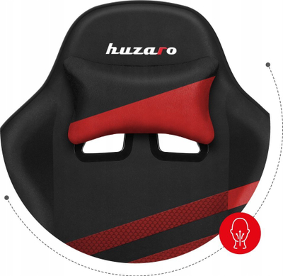 Karrige gaming Huzaro Force 4.4, rrjetë mesh, mekanizëm Tilt, e zezë me të kuqe