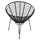 Kolltuk Allegra tip foleje metalike 73x83x86cm (HM5458.02), zezë
