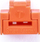 Bllokues porte RJ45 Smartkeeper Basic, set 1 çelës 10 mbulesa, portokalli