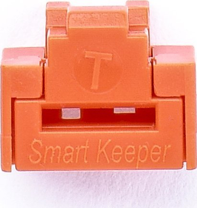 Bllokues porte RJ45 Smartkeeper Basic, set 1 çelës 10 mbulesa, portokalli