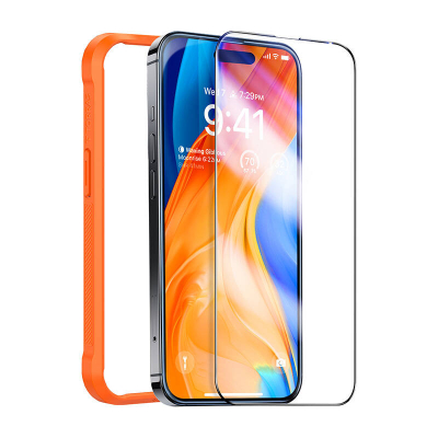 Mbrojtës ekrani Torras InstaII Master për iPhone 15, xham i kalitur, transparencë e lartë, transparent