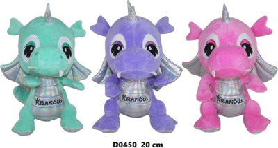 Lodër pelushi Sunday Smok Kraków, dragua plush, 20 cm, shumëngjyrëshe