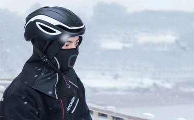 Maskë balaklava RockBros për biçikletë, lycra elastike, që s’e kap era dhe uji, e zezë
