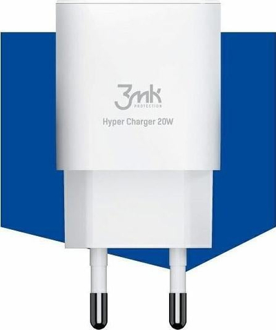 Karikues makine 3MK Car Mobile Phone Charger, 20W, USB dhe USB Type C, i bardhë