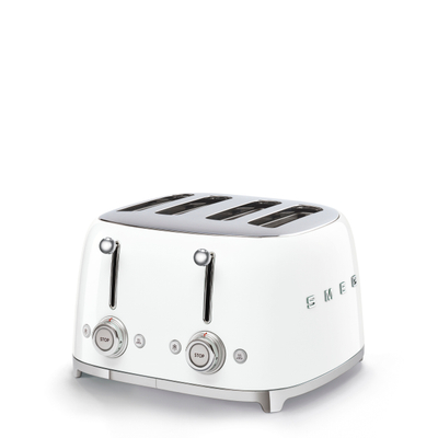 Thekëse buke SMEG 50's Style TSF03WHEU, 2000 W, 4 copë, e bardhë