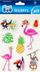 Stikera xheli Sticker BOO Flamingos, me flamingo, 8 copë, me plot ngjyra