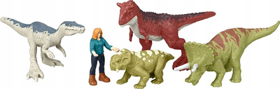 Set figura Jurassic World Dominion Minis, 5 copa, shumëngjyrëshe