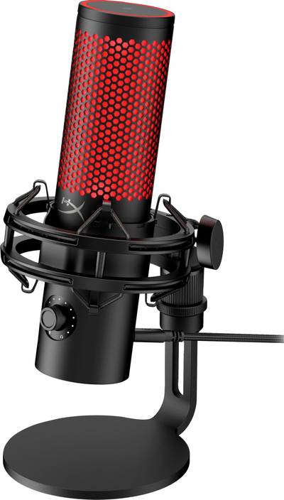 Mikrofon HyperX QuadCast, për studio, USB, i zi