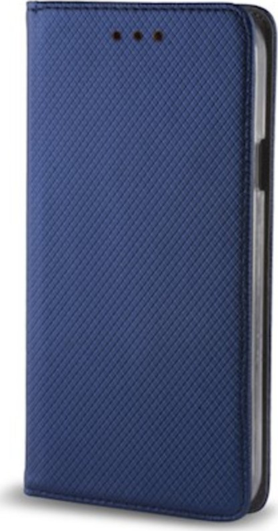 Kllëf magnetik për telefon Samsung Galaxy A35 5G, me kapak si libër, me xhep për karta, blu navy