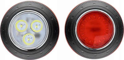 Drita biçiklete UMO UFO UMO21002, LED, IP66, të zeza