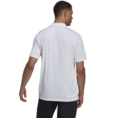 Bluzë polo Adidas Entrada 22, Aeroready, për burra, e bardhë