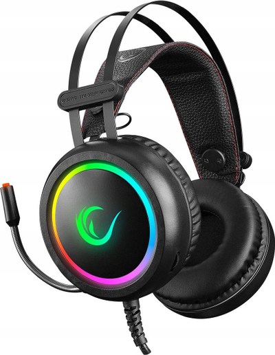 Kufje gaming Rampage STORMY RGB 7.1, me mikrofon, USB, të zeza