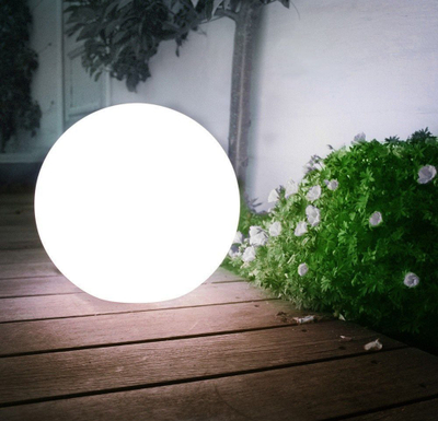 Lampë kopshti diellore GreenBlue GB123, LED, formë sfere, e bardhë