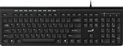 Set tastierë dhe maus Genius Slimstar 230, US Layout, Multimedia, Slim, USB, e zezë