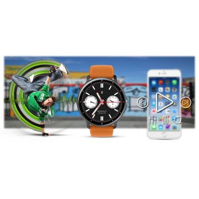 Ora inteligjente Gravity GT1-2 Pro, ekran 1.39", Bluetooth 5.2, portokalli me të zezë