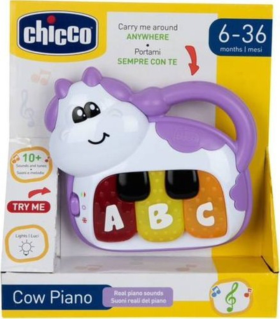 Lodër muzikore Chicco Musical Cow CHICZ-06118, me drita, me melodi, shumëngjyrëshe