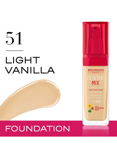 Krem pudër Bourjois Healthy Mix Brightening Makeup 30 ml - 51 Light vanilla