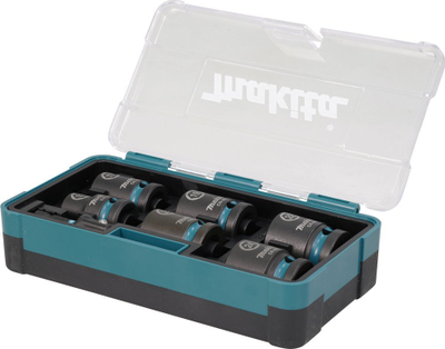Set çelsash goditës Makita B-65644, 7 copë, 1/2", në kuti plastike
