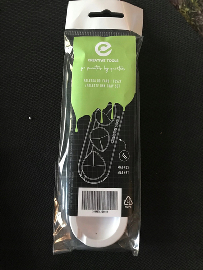 Paletë bojrash Creative Company, HDPE, për tinta dhe larje, e bardhë