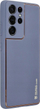 Futrollë Futera Leather për Samsung Galaxy S24 Ultra, lëkurë sintetike, mbrojtëse, blu
