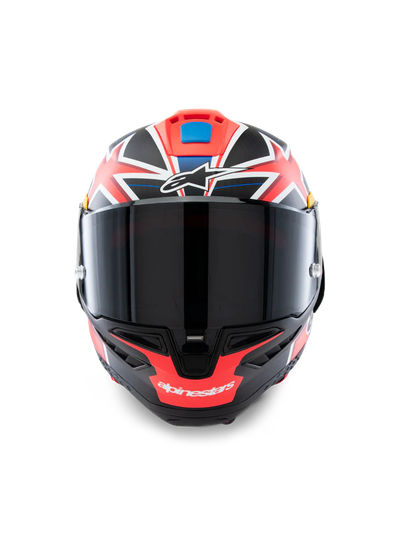Helmetë moto Alpinestars Supertech R10, karbon kompozit, sportive, e zezë