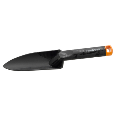 Lopatë dore metalike Fiskars, e hollë, zezë