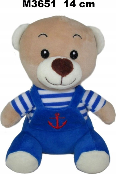 Ariush pellushi Sun-Day Teddy Bear M-3651, 14cm, marin, blu