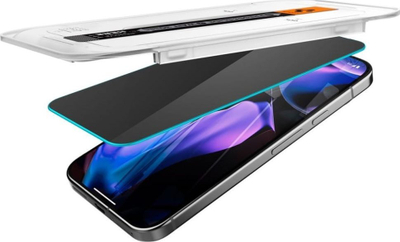 Mbrojtës ekrani Spigen Glass TR EZ Fit Privacy për Google Pixel 9 Pro XL, 2 copë, xham i temperum, transparent