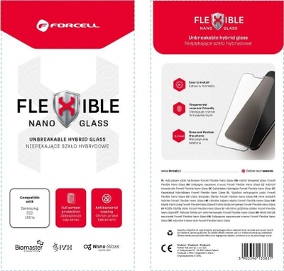 Mbrojtës ekrani Forcell Hybrid Glass, Nano Glass, për iPhone 13 Pro Max 14 Plus 6.7"