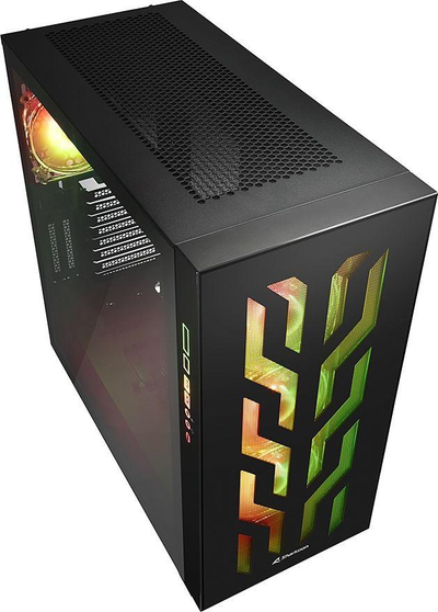 Kasë Sharkoon Elite Shark CA300T ARGB, e zezë, Full Tower