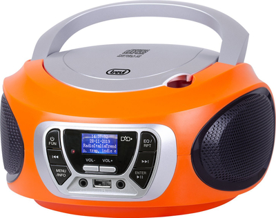 Radio portabël me CD Trevi CMP 510 DAB, USB, AUX, portokalli