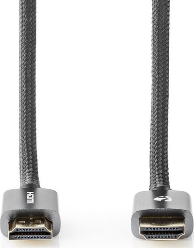 Kabllo HDMI Nedis High Speed, 2 m, 4K 60Hz, gun metal