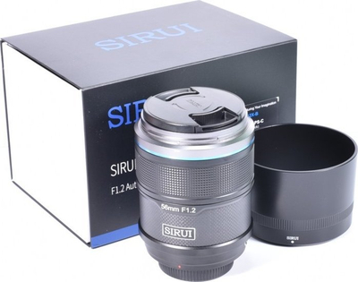 Objektiv kamere Sirui Sniper 56mm F1.2 APS-C me autofokus, për X Mount, ngjyrë e zezë