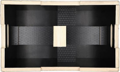 Kuti pliometrike HMS 50x40x30 cm, e zezë