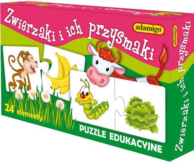 Puzzle Adamigo Pets and Treats, 24 elemente