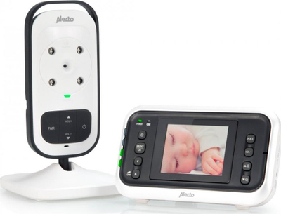 Monitor bebi Alecto DVM-75, ekran 2.4\", rreze deri 300 m, i bardhë