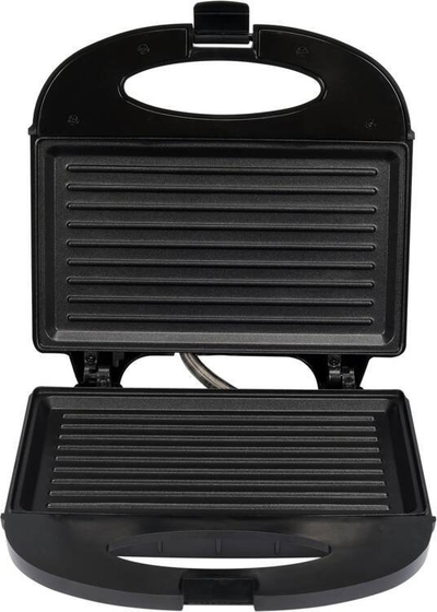 Toaster sanduiçi Lund Grill, 750W, pllakë 21.5x12.5cm, i zi