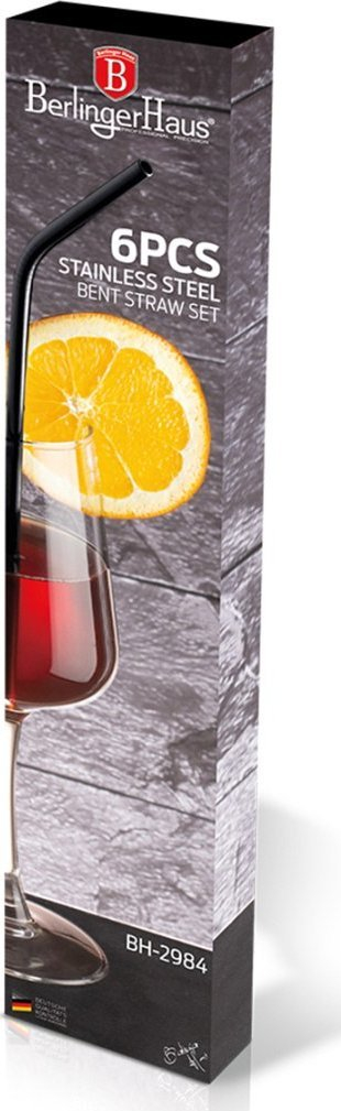 Set kashtash çelik inoks, 6 copë, i zi