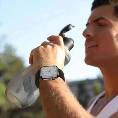 Rrip ore Tech-Protect Nylonmag për Apple Watch 44 mm, najlon, i zi