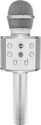 Mikrofon karaoke me Bluetooth wireless, me bokës të integruar, për kalamaj edhe të rrit, rozë