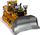Lodër bulldozer me telekomandë R/C 2.4 GHz për kalamoj, e verdhë