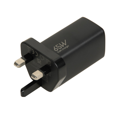 Karikues universal IBox C-65, GaN 65W, prizë UK, i zi