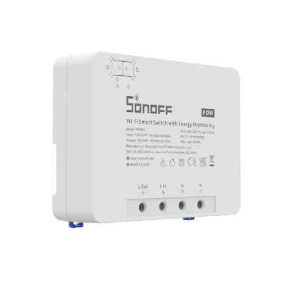 Ndërrues i mençur WiFi Sonoff POWR3 me funksion matjeje të rrymës