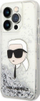 Kuti mbrojtëse Karl Lagerfeld KLHCP14XLNKH për iPhone 14 Pro Max, hardcase me glitter, argjendtë